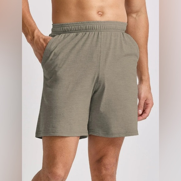 Men’s Hanes Originals Big Men’s Tri-Blend Jersey Shorts 7” Inseam Size 2XL - Picture 1 of 10